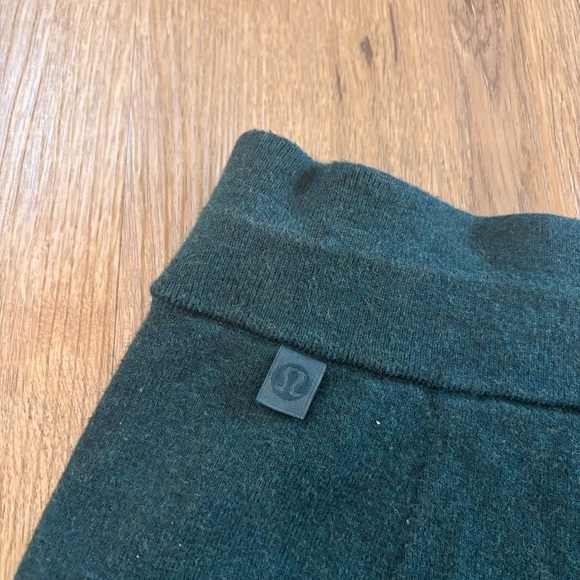 Lululemon Women’s Cotton-Cashmere Knit Mid Rise Jogger Pants Green Jasper Size 6 - Picture 8 of 11